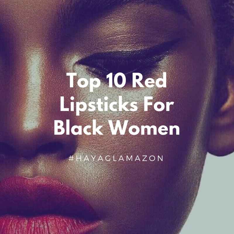 Black women red lipsticks list