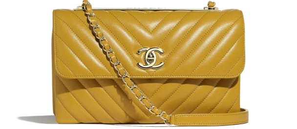 chanel trendy CC bag in yellow