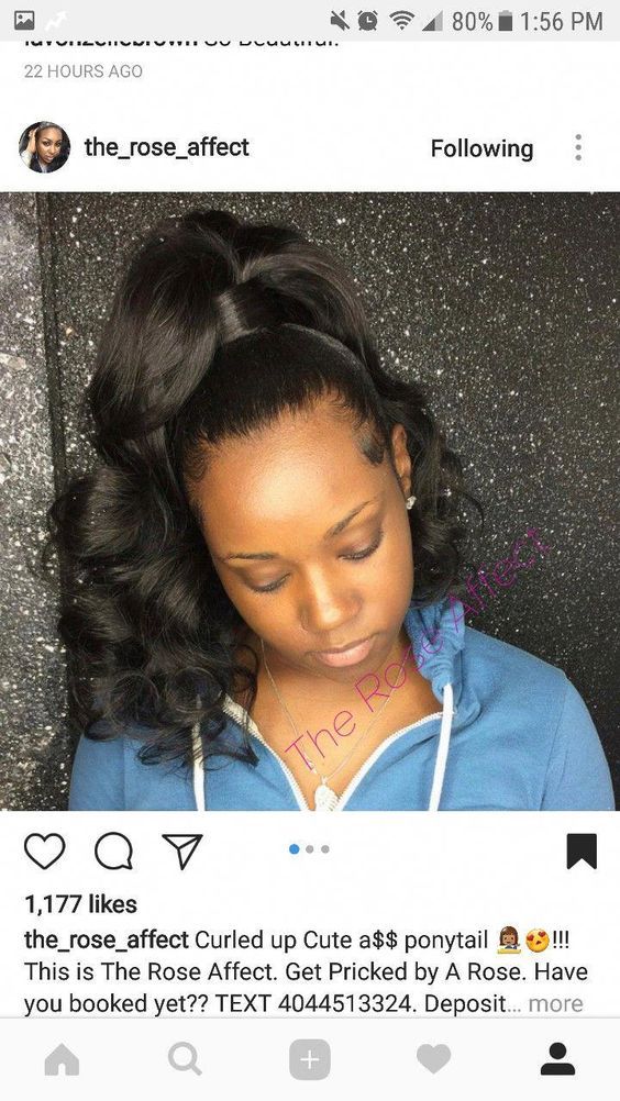 ponytail hairstyle for black women