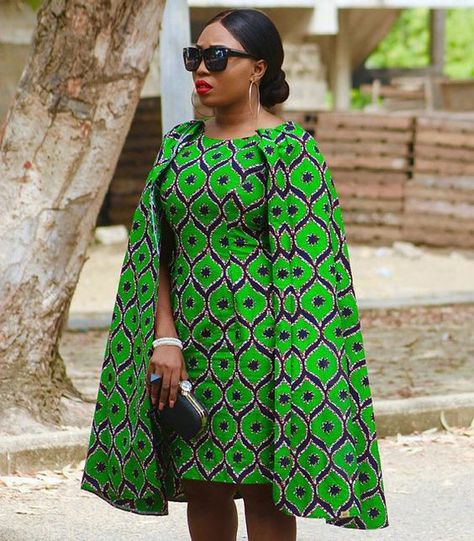 green african print dress