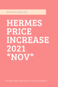 hermes price increase 2021