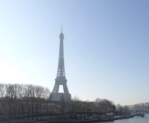 a picture of the eiffel tower from my february 2023 trip to paris